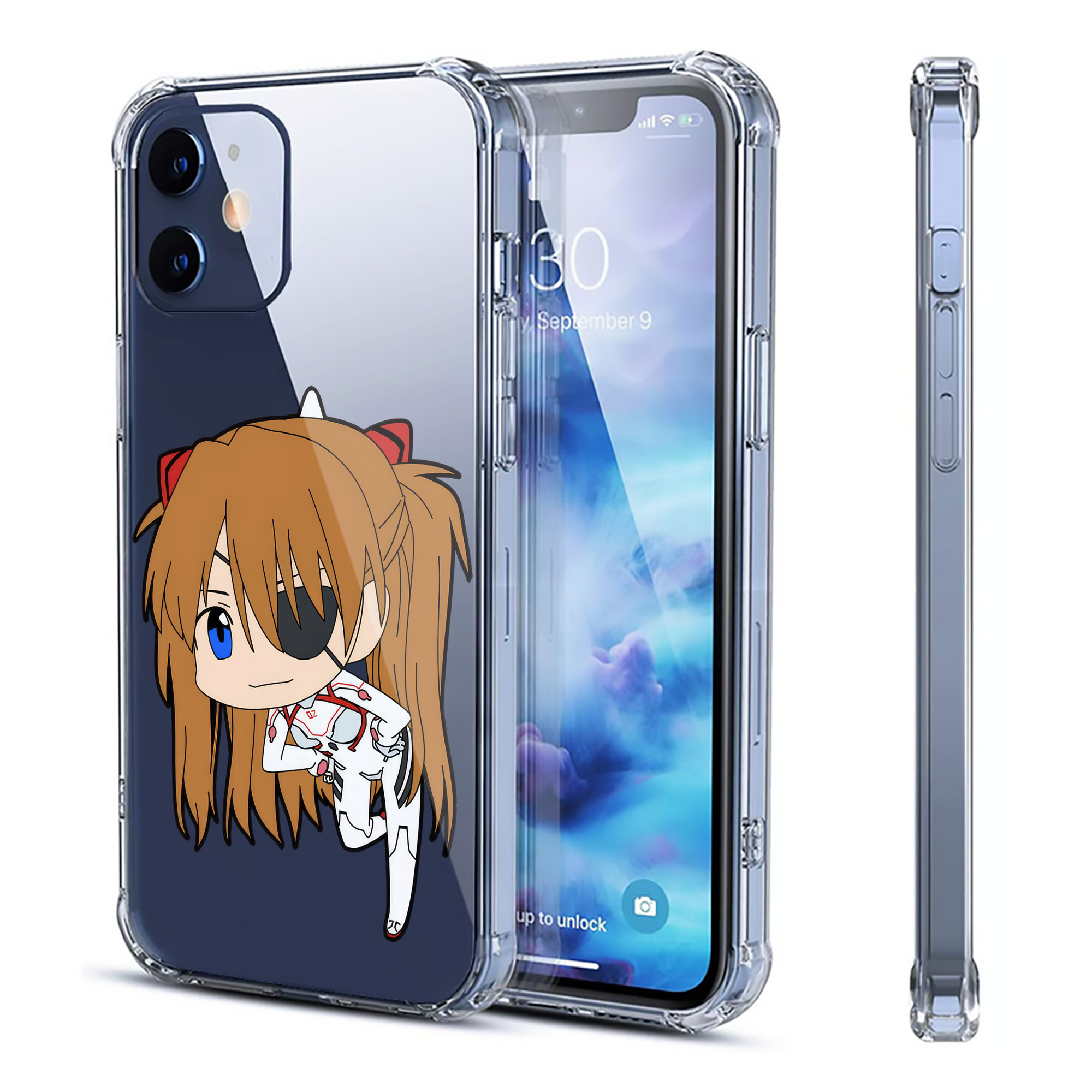 （画像用） EVA 新世紀エヴァンゲリオン 【iPhone 12シリーズ対応】透明スマホケース（クリアソフトケース）